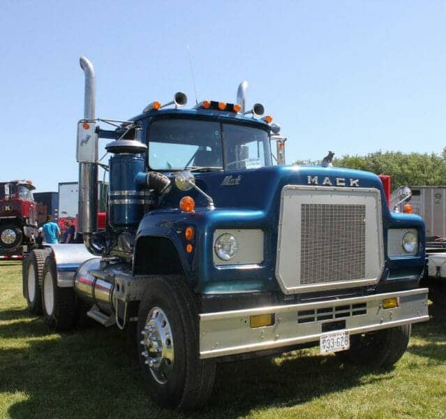 Blue R Model Mack Truck