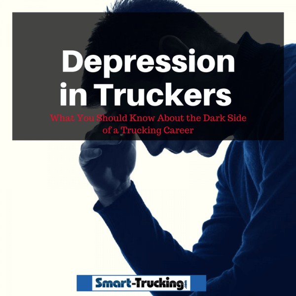 Man with head hanging down Depression in Truckers What You Should Know About the Dark Side of a Trucking Career