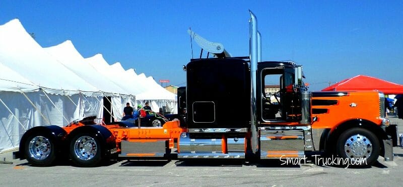 Big Rigs Show Trucks Peterbilt 389 Orange Black