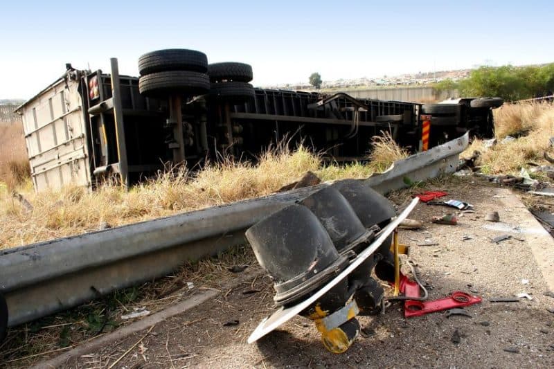 Truckers Can Avoid Stupid Accidents - Big Rig Rolled on its side