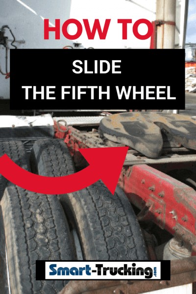 how to slide the fifth wheel on a big rig