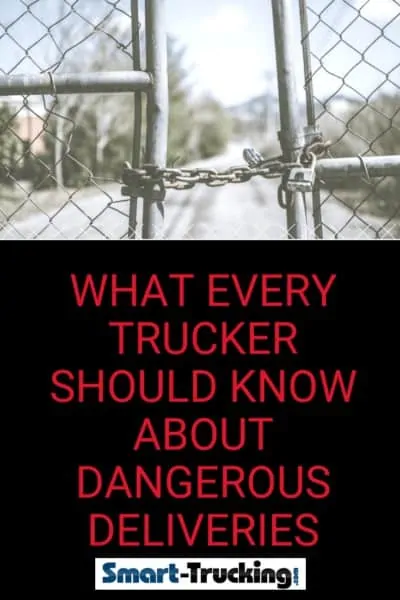 What Every Trucker Should Know About Dangerous Deliveries.The career of a professional driver can be a very dangerous. One of the most risky and dangerous situations truck drivers will face, is delivering to unsafe areas. Here are some tips to handle bad situations, should you ever find yourself facing such dangers. #SmartTrucking #trucker #truckertips #truckdriver #trucking #truckdrivertips What Every Trucker Should Know About Dangerous Deliveries