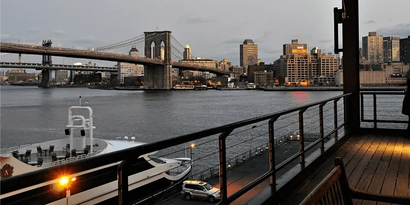 New York City Bridge Scene New York City Bridge Scene