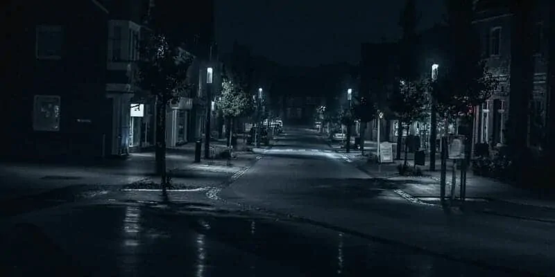 Dark gloomy streets Dark gloomy streets