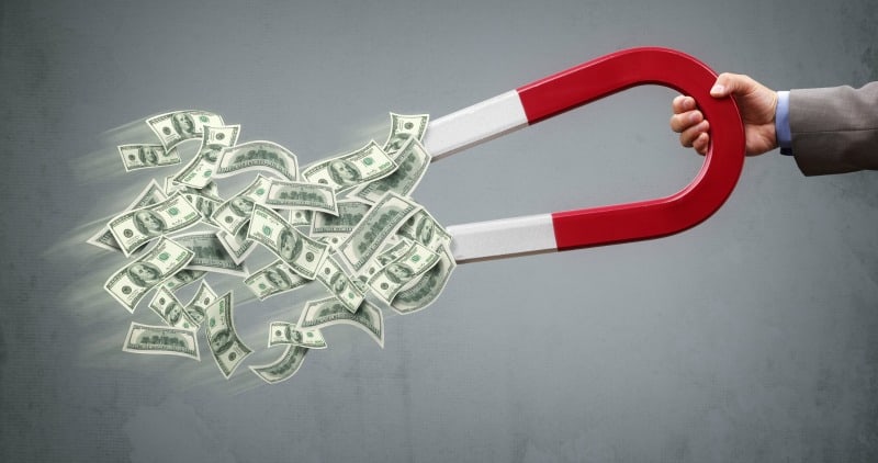 magnet and money